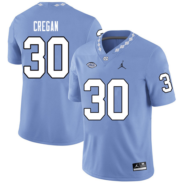 Jordan Brand Men #30 Devin Cregan North Carolina Tar Heels College Football Jerseys Sale-Carolina Bl